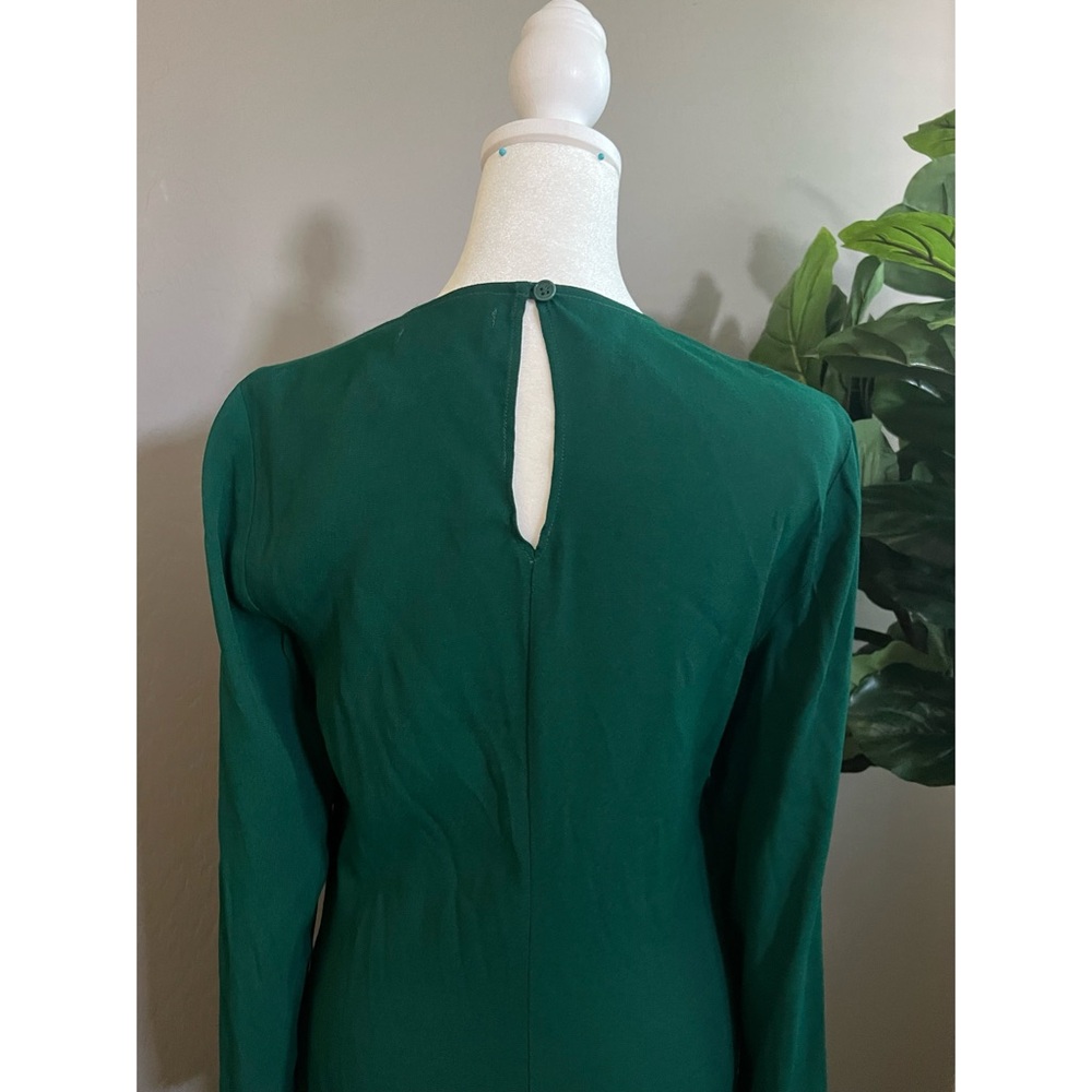 +Reformation Dress Midi Emerald Green  Size 2 - Picture 6 of 8